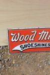 Wood Milne Shoeshines Enamel Sign 