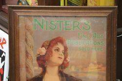 Wooden Framed Nisterand39s Fine Art Publications Advertising 