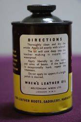 Wrenand39s Leather Oil Tin 