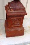  Cast Iron Campana Urn On Stand 