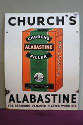  Churchand39s Alabastine Filler Enamel Advertising sign  