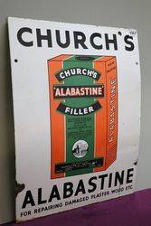  Churchand39s Alabastine Filler Enamel Advertising sign  