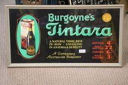  Framed  Australian Burgoyneand39s Tintara Burgundy Sign