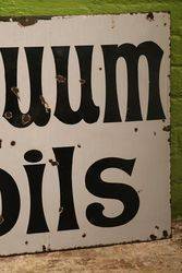  Gargoyle  Vacuum Mobiloils Enamel Advertising Sign  