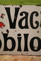  Gargoyle  Vacuum Mobiloils Enamel Advertising Sign  